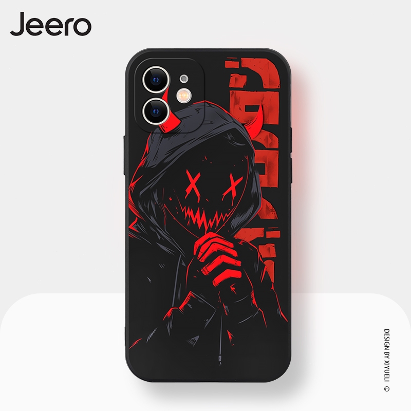 Jeero เคสไอโฟน เคสซิลิโคนนุ่มกันกระแทกลายการ์ตูนตลก เคสโทรศัพท์ for iPhone 16 15 14 13 12 11 Pro Max SE 2020 X XR XS 8 7 Plus xsmax iPhone7 iPhone8 พลัส MZ022