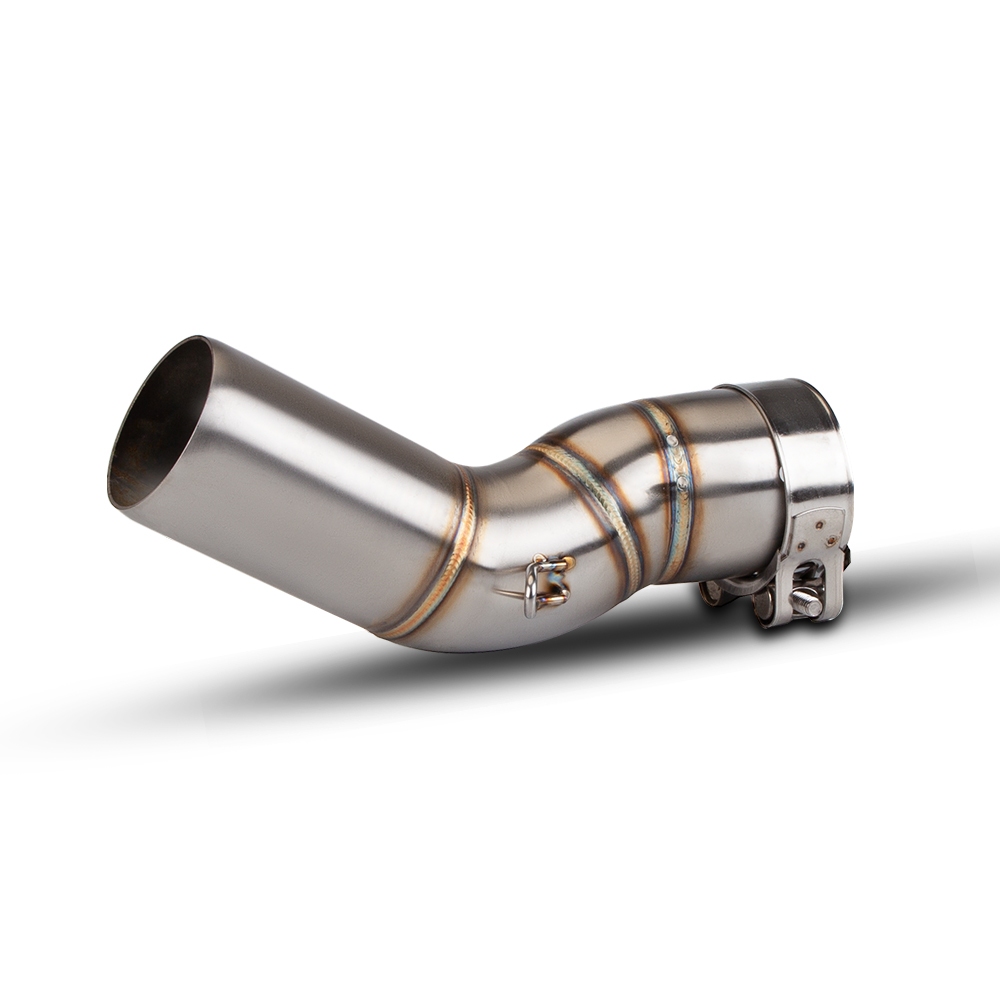 ZX10R สําหรับ Kawasaki Ninja ZX10R 2021 2022 2023 รถจักรยานยนต์ไอเสียหนี Moto Muffler Mid Link ท่อเช