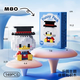 ของเล่นบล็อคตัวต่อการ์ตูนน่ารักสําหรับเด็กผู้หญิงของขวัญเด็กผู้ชาย 100พิมพ์