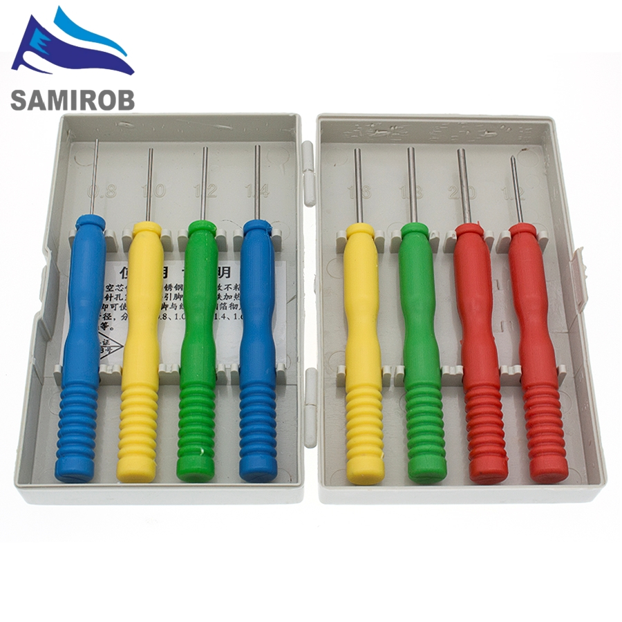 เข็มกลวง desoldering เครื่องมือส่วนประกอบอิเล็กทรอนิกส์ สแตนเลส 8 ชิ้น/ล็อต