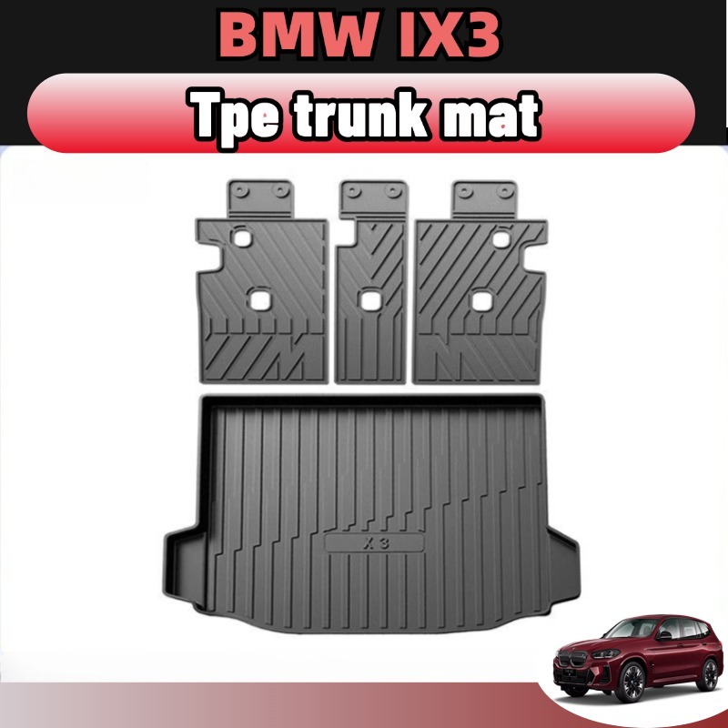 Bmw ix3/x3 2023-2024 เสื่อท้ายรถ พรมปูพื้น tpe/xpe ป้องกันรอยขีดข่วน และทนต่อการสึกหรอ ประดับยนต์ boot tray ของแต่งรถยนต