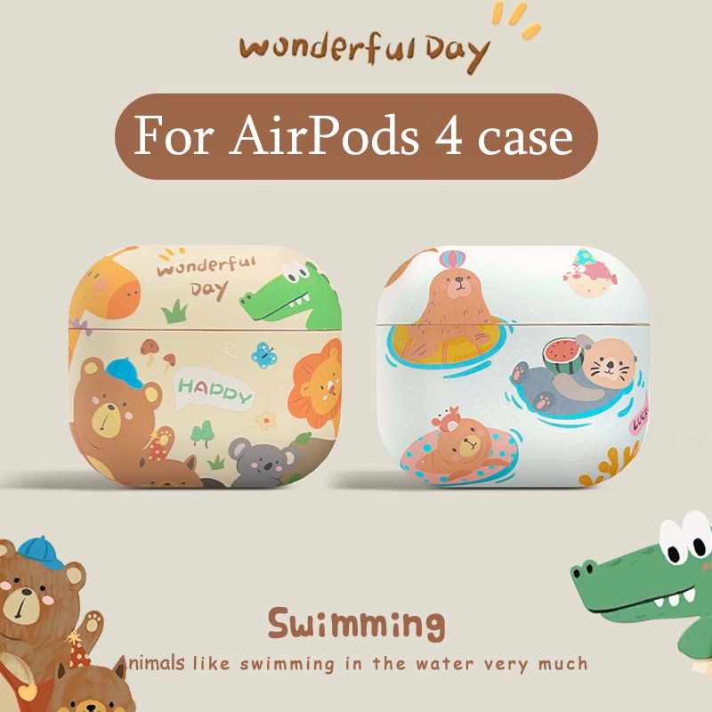 กระเป๋าหูฟัง Wonderful Day สำหรับ AirPods4 Case กระเป๋าใส่หูฟังนุ่มรุ่นใหม่สำหรับ AirPodsPro2 กรณีหูฟัง เคส AirPodsPro ที่รองรับ เคส AirPods2gen