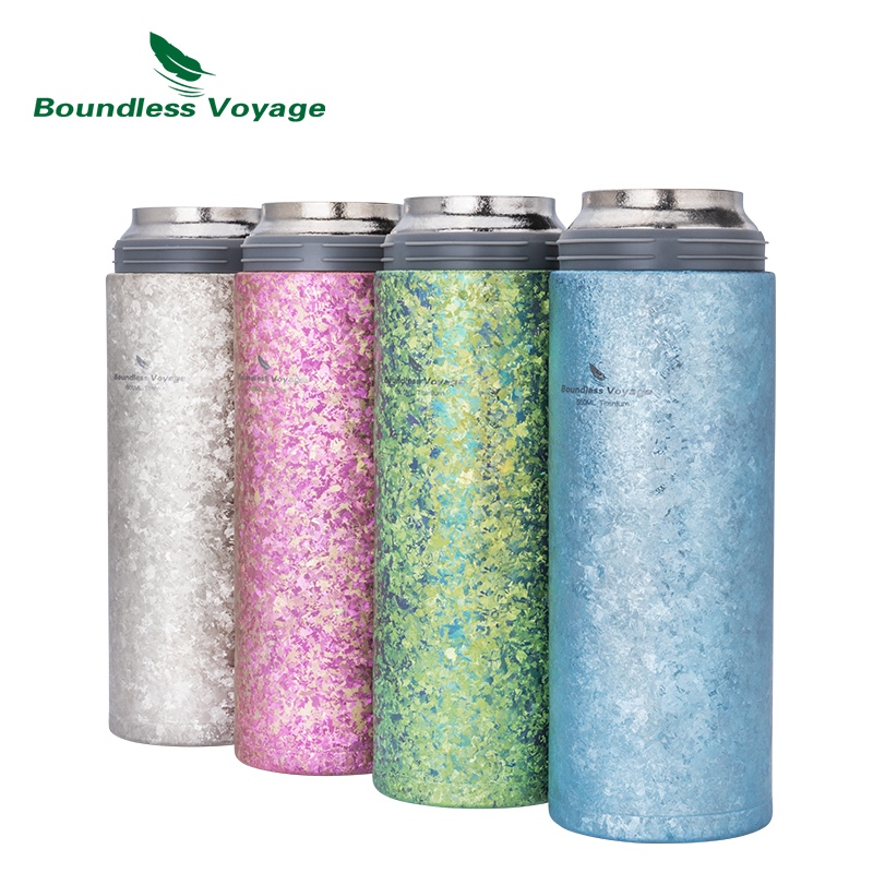 Boundless Voyage Titanium ถ้วยฉนวนกันความร้อนสูญญากาศสองชั้นพร้อมตัวกรองชากาแฟแบบพกพาขวดน้ําปัดไวน์