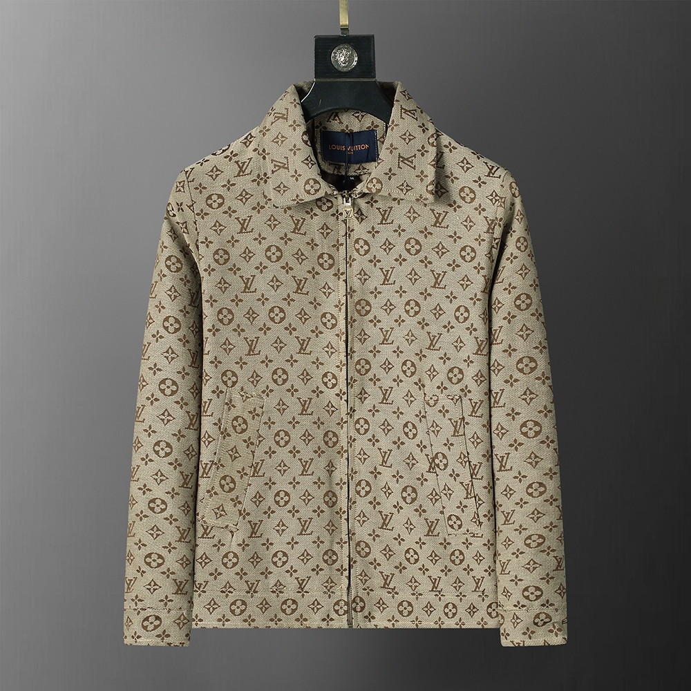 Lv LOUIS VUITTON เสื้อโค้ทเสื้อแจ็คเก็ตบอมเบอร์ลําลองผู้ชาย Size S-XXXL MM2326