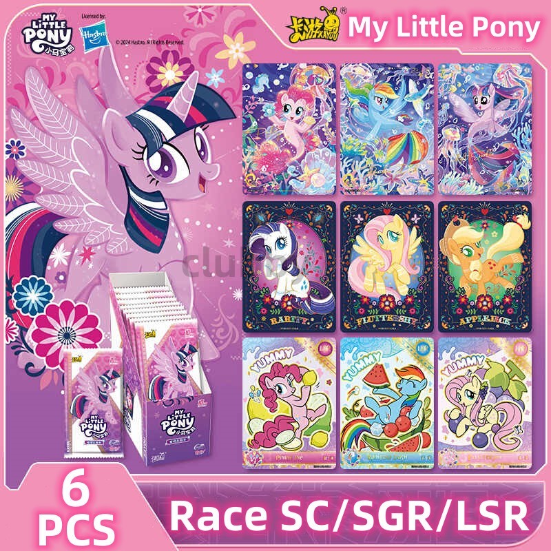 ใหม่ My Little Pony Card Kayou Series 6 Rare SC/SGR/LSR/UR Card คอลเลกชันต่อพ่วงของเด็กผู้หญิง