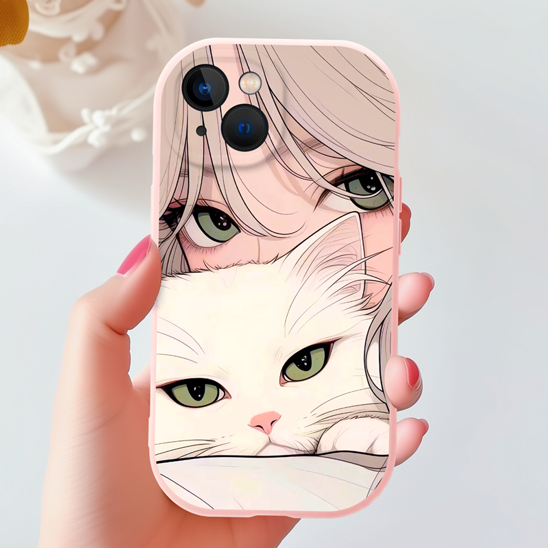 Jeero เคสไอโฟน เคสซิลิโคนนุ่มกันกระแทกลายการ์ตูนน่ารักตลก เคสโทรศัพท์ for iPhone 16 15 14 13 12 11 Pro Max SE 2020 X XR XS 8 7 6 6S Plus xsmax 6splus 7plus 8plus พลัส F4306Q