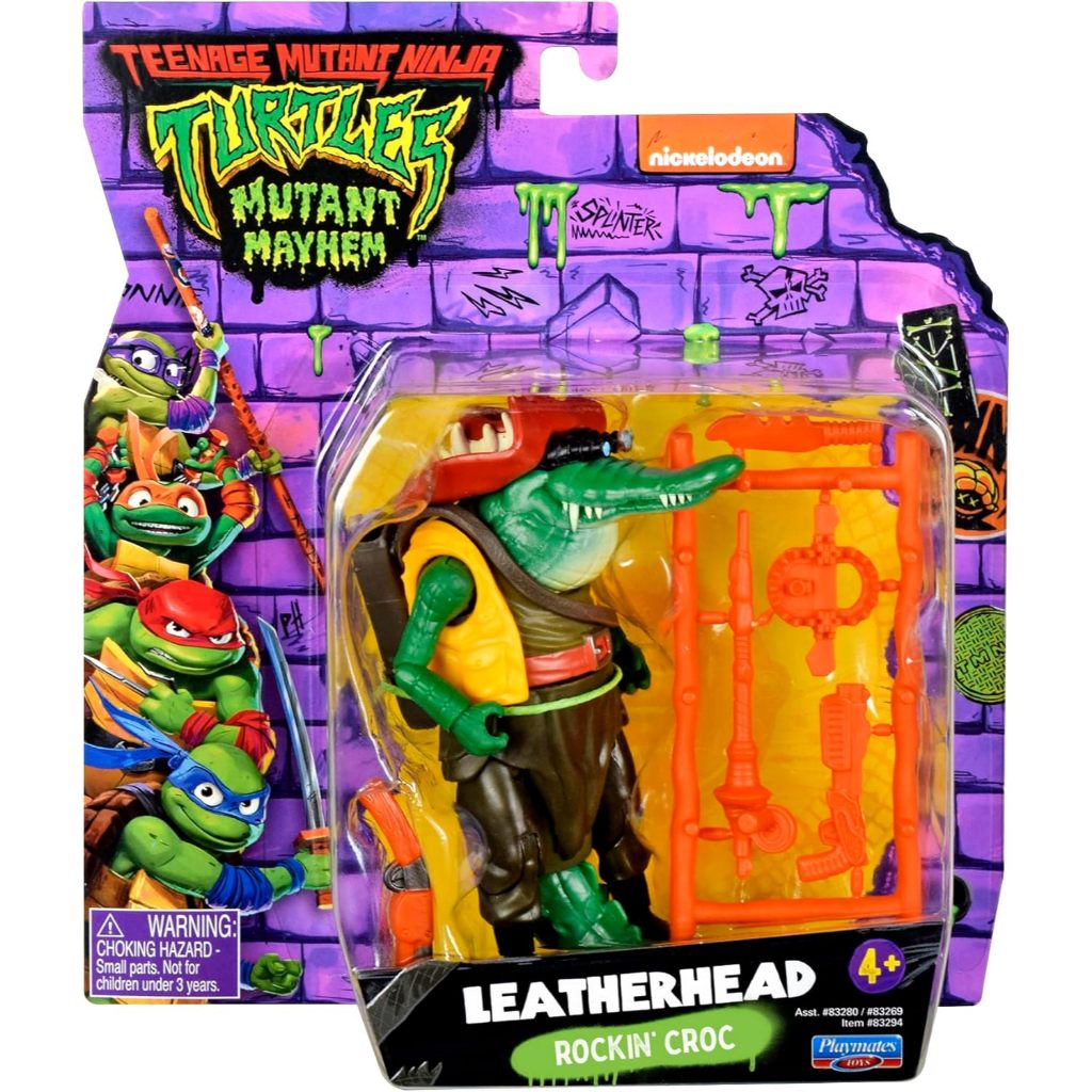 Teenage Mutant Ninja Turtles: Mutant Mayhem 4.5” Leatherhead Basic Action Figure by Playmates Toys เ