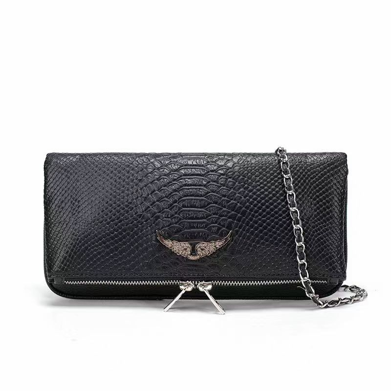 กระเป๋า ZADIG & VOLTAIRE Wings สีดำ สไตล์เรโทรและแฟชั่น สำหรับสุภาพสตรี