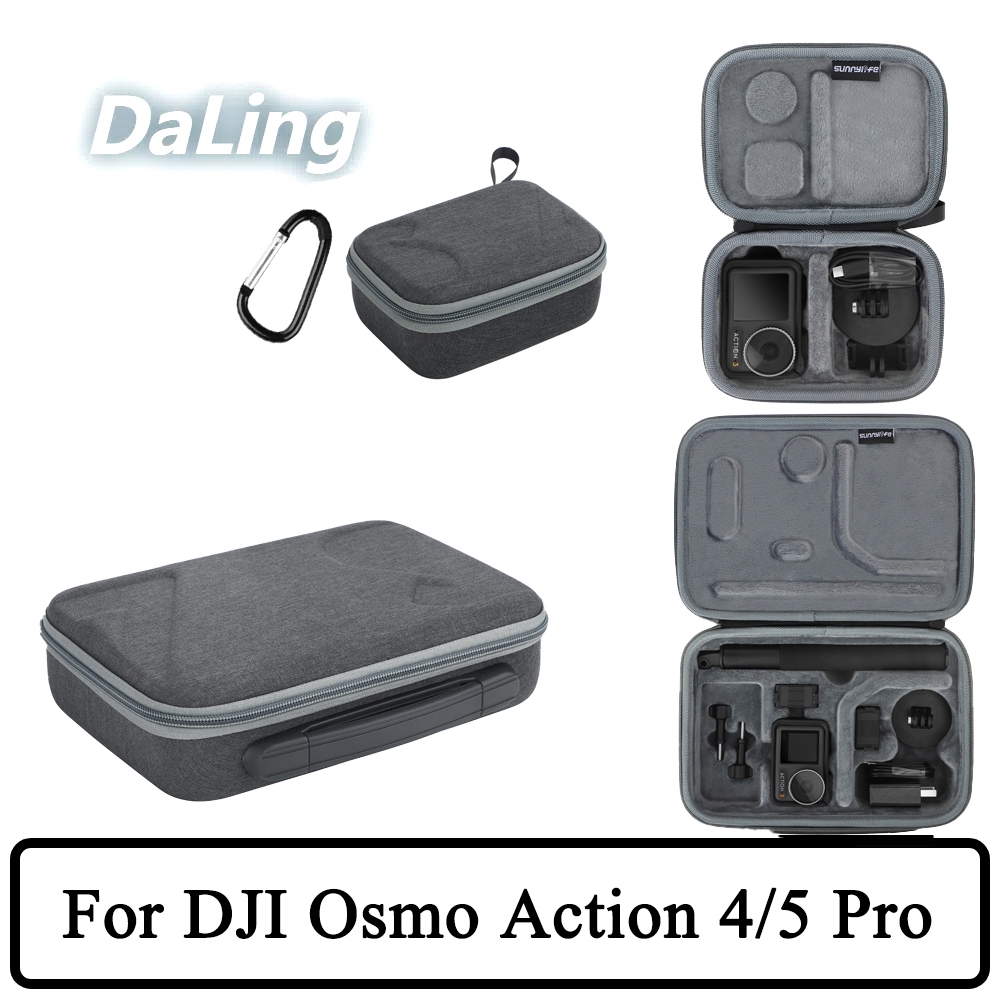 กระเป๋ากล้องสําหรับ DJI Osmo Action 4/Osmo Action 5 Pro กระเป๋ากล้อง Organizer Osmo Action 4/Osmo Ac