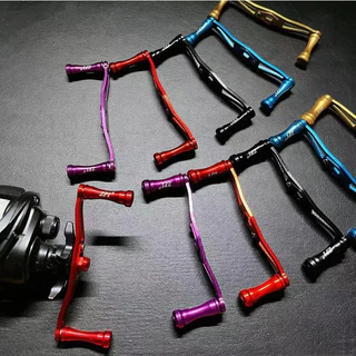 110 มม. สำหรับ ZPI daiwa / Abu / Shimano น้ำหยดล้อโลหะแกว่งแขนโลหะลูกบิดอุปกรณ์ตกปลา DIY Fishing Road daiwa pr100
