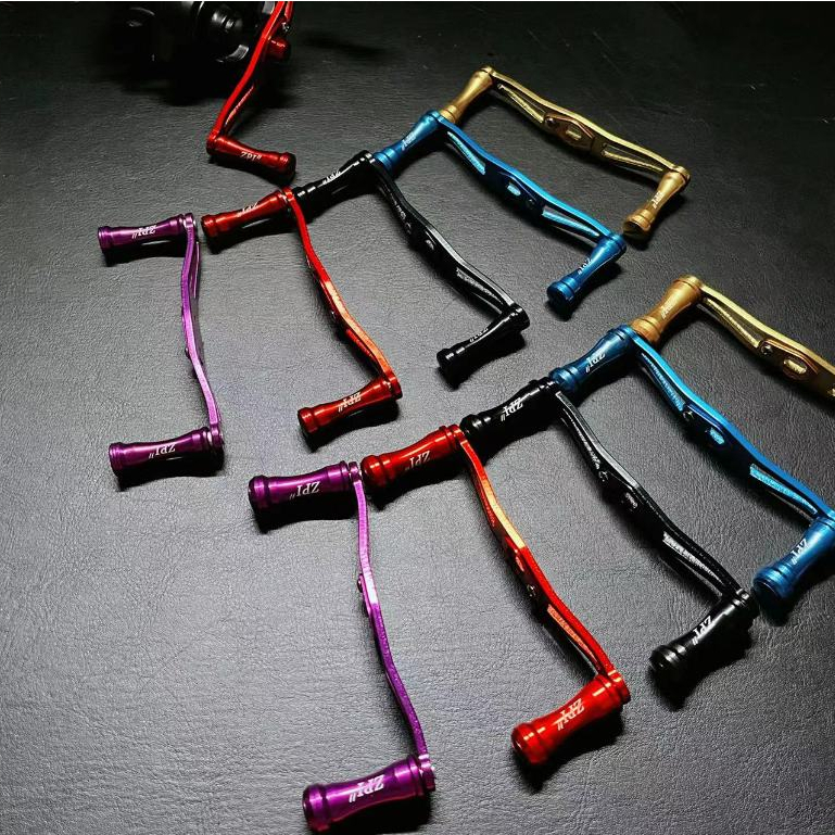 110 มม. สำหรับ ZPI daiwa / Abu / Shimano น้ำหยดล้อโลหะแกว่งแขนโลหะลูกบิดอุปกรณ์ตกปลา DIY Fishing Road daiwa pr100