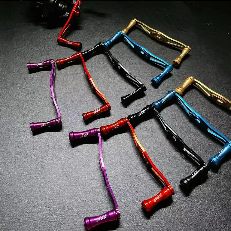 110 มม. สำหรับ ZPI daiwa / Abu / Shimano น้ำหยดล้อโลหะแกว่งแขนโลหะลูกบิดอุปกรณ์ตกปลา DIY Fishing Road daiwa pr100