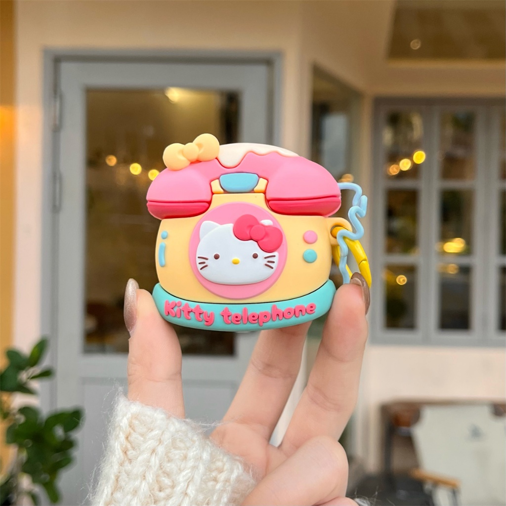 สําหรับ Apple AirPods3 AirPodsPro2 pro AirPods1/2 ฝาครอบหูฟังซิลิโคน Softshell Hello Kitty