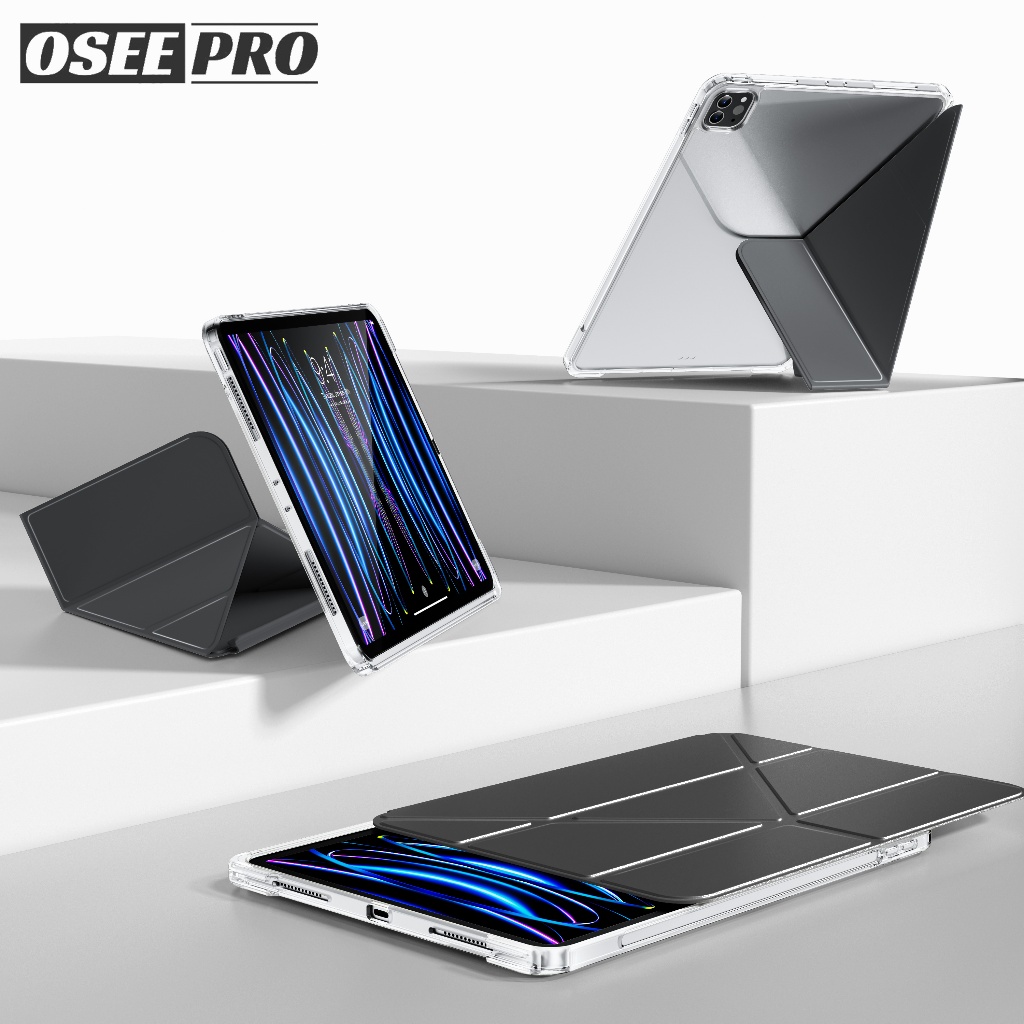Osee pro เคส ipad รางเลื่อนดึงออกที่ถอดออกได้บางป้องกันกรณีไม่มีถาดปากกาสําหรับ ipad Pro 7 13 inch เ