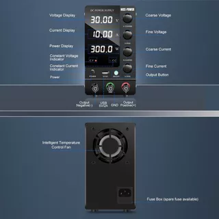【ค่าขนส่งฟรี】Nice-power เครื่องจ่ายไฟ DC Power Supply 30V 60V 120V 3A 5A 10A SPS-C3010 LCD Adjustable ปรับค่าได้ 4 digits แหล่งจ่ายไฟ แบต