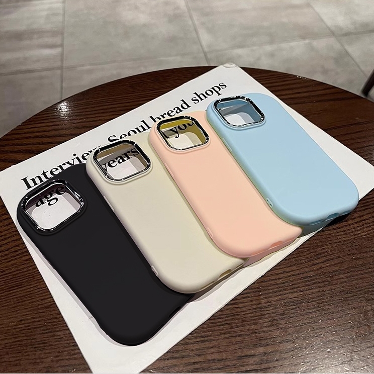 แฟชั่นสีทึบซิลิโคนอ่อนนุ่มกรณี Motorola MOTO G60 G60S G84 G54 G9 Play Power Plus 5G ปลอกป้องกัน Big Hole กรอบกล้องกันกระแทก