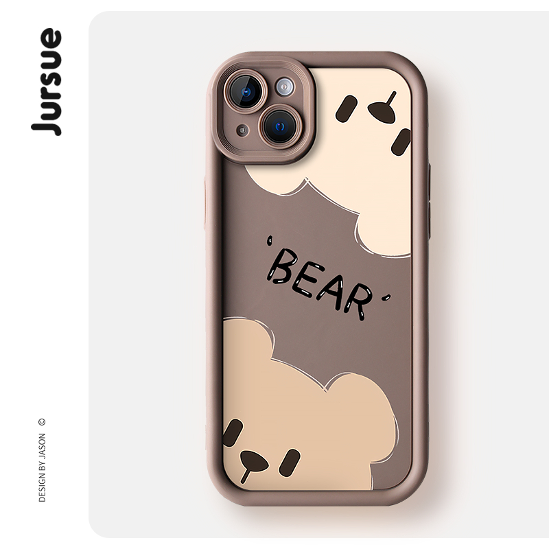 Jursue เคสไอโฟน เคสซิลิโคนนุ่มกันกระแทกการ์ตูนน่ารักตลก เคสโทรศัพท์ iPhone 16 15 14 13 12 11 Pro Max SE 2020 X XR XS ip 8 7 Plus GA047