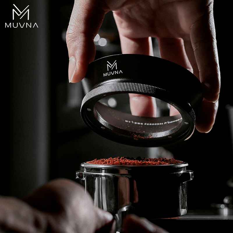 Muvna Espresso Machine Handle แหวนผงดูดแม่เหล็ก 51/53/58 มม.Universal การ์ดด้านนอกผงป้องกันการบิน