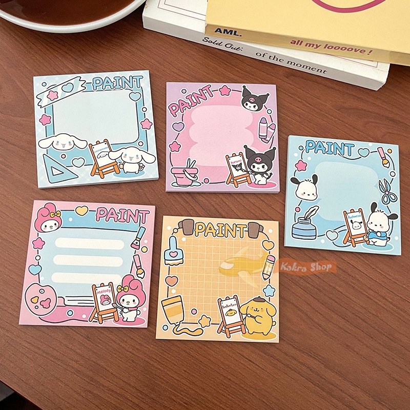 50หน้า sanrio กระดาษโน้ Kuromi Notepad การ์ตูน มินิสมุดบันทึก คุโรมิ ซินนาม่อนโรล เครื่องเขียนสำหรับนักเรียน ของขวัญสำหรับเด็ก
