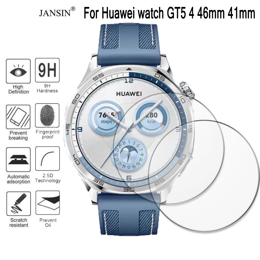 ฟิล์มกระจก Huawei Watch GT5 ฟิล์มกระจกนิรภัยกันรอยหน้าจอ สําหรับ Huawei Watch GT 5 Pro Watch GT 4 41mm 46mm Smart Watch สมาร์ทวอทช์