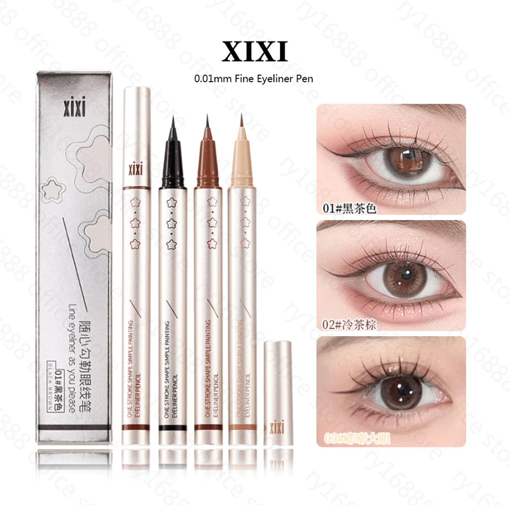 0.01มม. อายไลเนอร์ปากกา Xixi กันน้ำกันเหงื่อติดทนนาน วาดอายไลเนอร์ขนตาล่าง D746