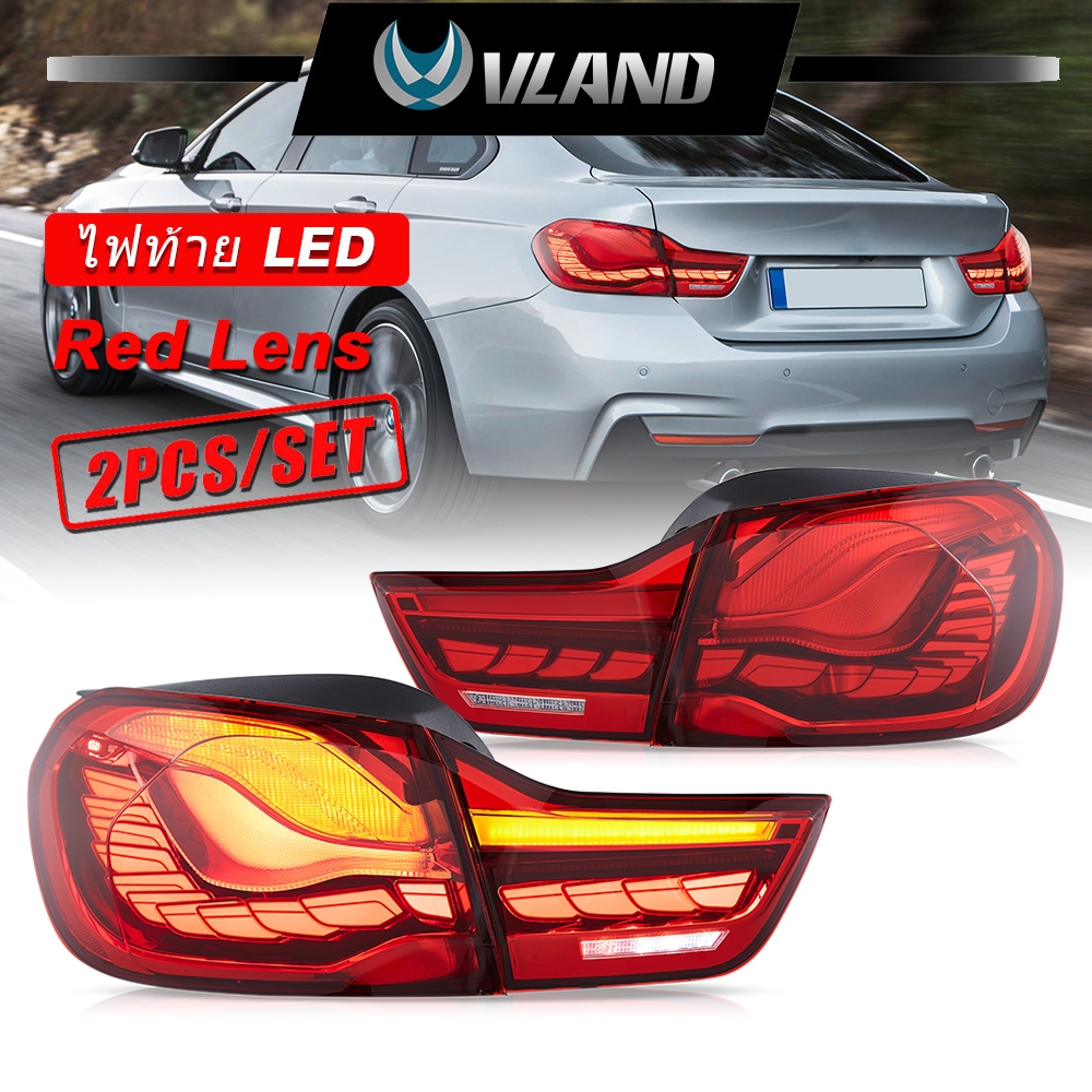 CS GTS สไตล์ Vland ไฟท้าย OLED สําหรับ 2014 -2020 BMW 4-Series M4 F32/F33/F36/F82/F83 โคมไฟด้านหลัง