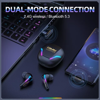 ONIKUMA T27 บลูทู ธ 5.3 ในหูหูฟังเกมมิ่งสามโหมดการเชื่อมต่อสำหรับการเชื่อมต่อแบบไร้สายสำหรับการใช้งานคอมพิวเตอร์