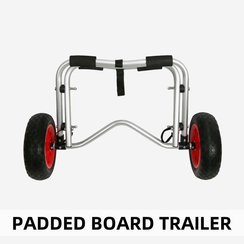 Paddleboard Cart อลูมิเนียมแคนู Kayak ล่องแก่งเรือรถพ่วงมือถือ
