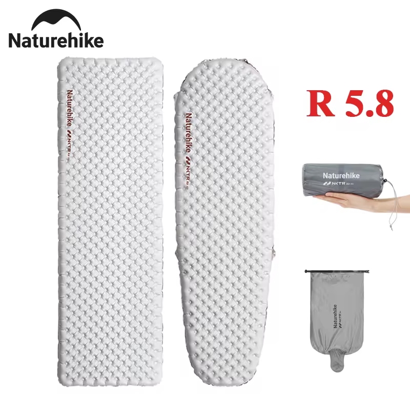 Naturehike Ultralight Inflatable Mat R 5.8 Air Cushion Outdoor Sleeping Pad 4 Season Outdoor Camping ที่นอนเดี่ยว