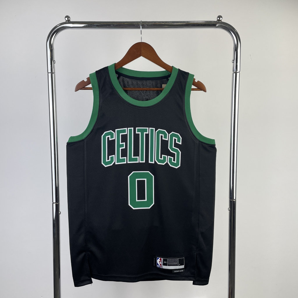 Hot Pressed Mens Jersey Jayson Tatum Black Basketball Jersey Tailandesas 1:1