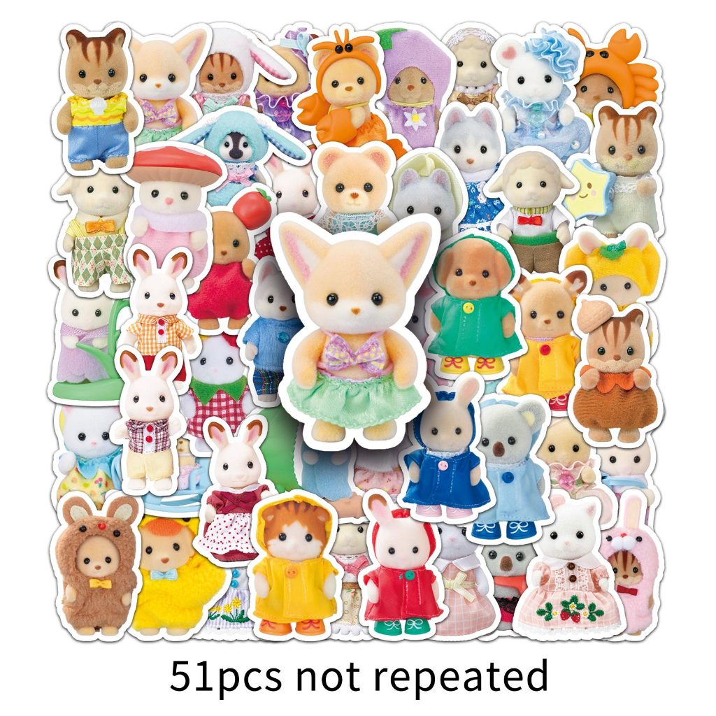 10/50 ชิ้น/เซ็ต Handmade การ์ตูนตลกน่ารัก Miffy การ์ตูนแฟชั่นสติกเกอร์กันน้ําสําหรับ DIY ตกแต่งบนกระเป๋าโทรศัพท์และหมวกนิรภัย