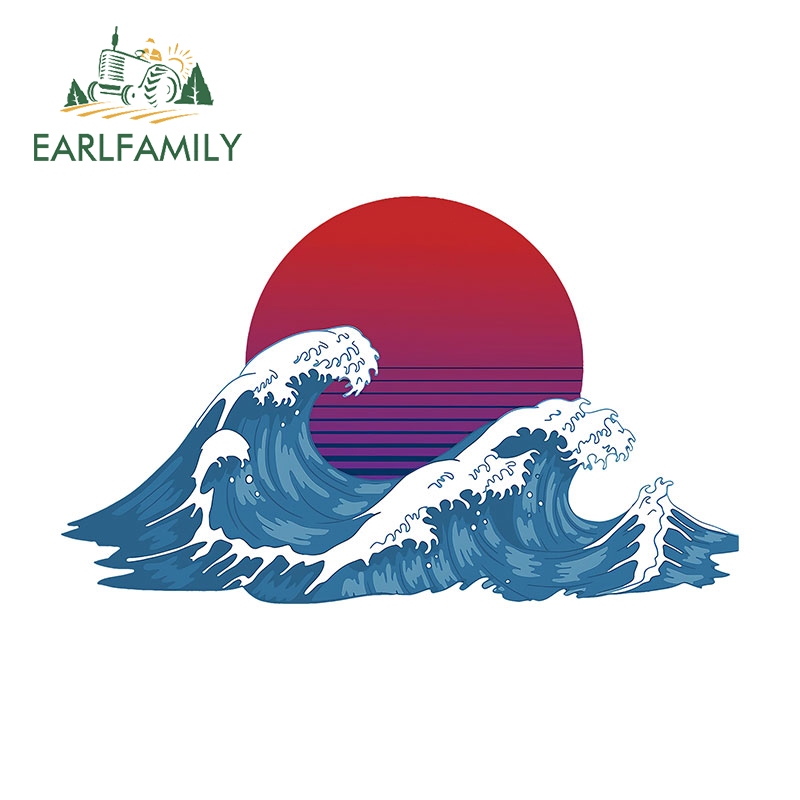 Earlfamily 13 ซม.ญี่ปุ่น Oniric Latam สติกเกอร์รถ Caravan Trunk Windows JDM ไวนิลกันน้ํา Decal บุคลิกภาพ Scratch-Proof ประตูรถ Protetcor - รูปที่ 3