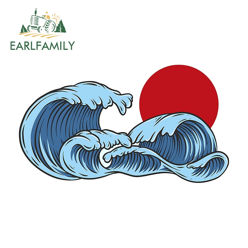 Earlfamily 13 ซม.ญี่ปุ่น Oniric Latam สติกเกอร์รถ Caravan Trunk Windows JDM ไวนิลกันน้ํา Decal บุคลิกภาพ Scratch-Proof ประตูรถ Protetcor - รูปที่ 6