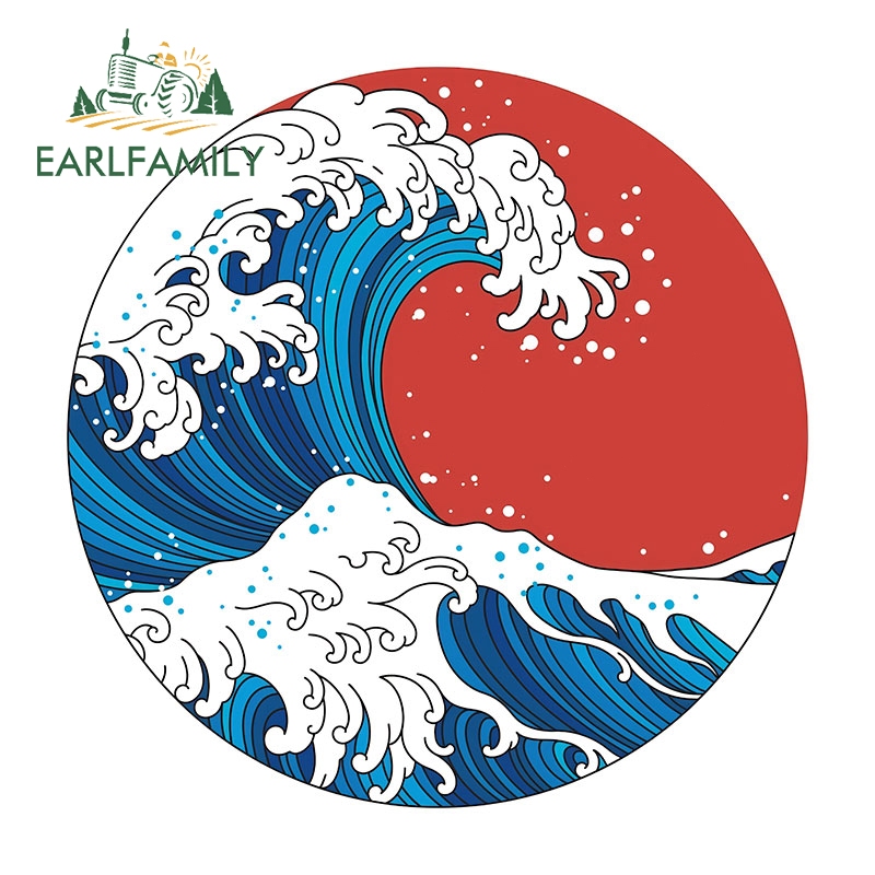 Earlfamily 13 ซม.ญี่ปุ่น Oniric Latam สติกเกอร์รถ Caravan Trunk Windows JDM ไวนิลกันน้ํา Decal บุคลิกภาพ Scratch-Proof ประตูรถ Protetcor - รูปที่ 5