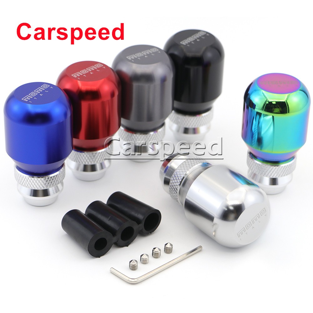 Momo Universal เกียร์รถเกียร์ Shift Knob Gear Stick คู่มือ Shifter Lever Retractable ปรับความยาวหัวเกียร์อลูมิเนียมหัวเกียร์