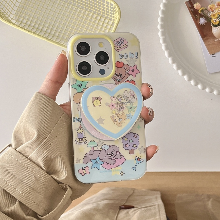สําหรับiphone case 15 Pro Max 14 Pro Max 13 Pro Max 12 Pro Max Super strong magnetic IMDการ์ตูนรูปแบบโทรศัพท์มือถือ