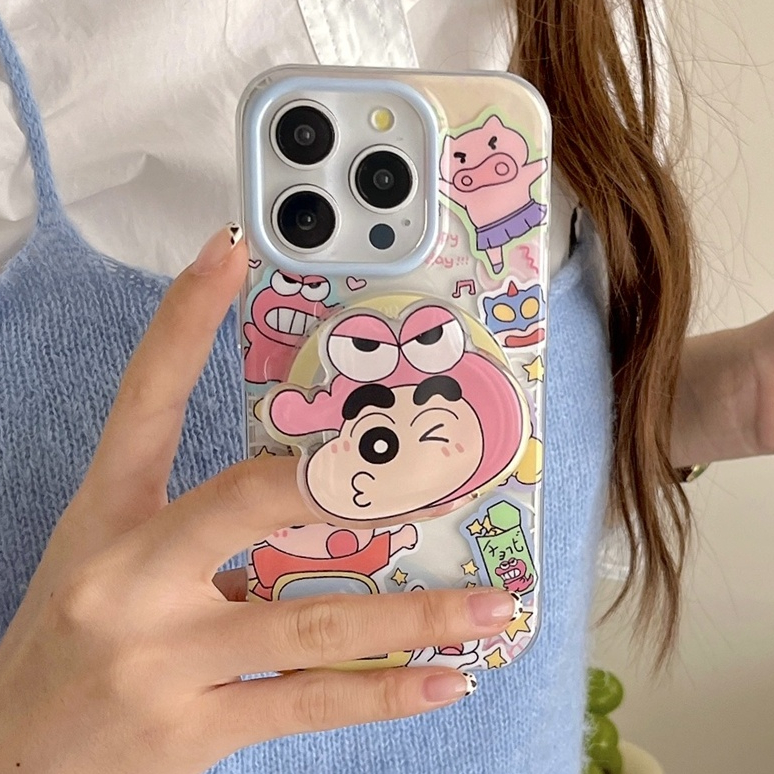 สําหรับiphone case 16 Pro Max 15 Pro Max 14 Pro Max 13 Pro Max 12 Pro Max Super strong magnetic IMDการ์ตูนรูปแบบโทรศัพท์มือถือ