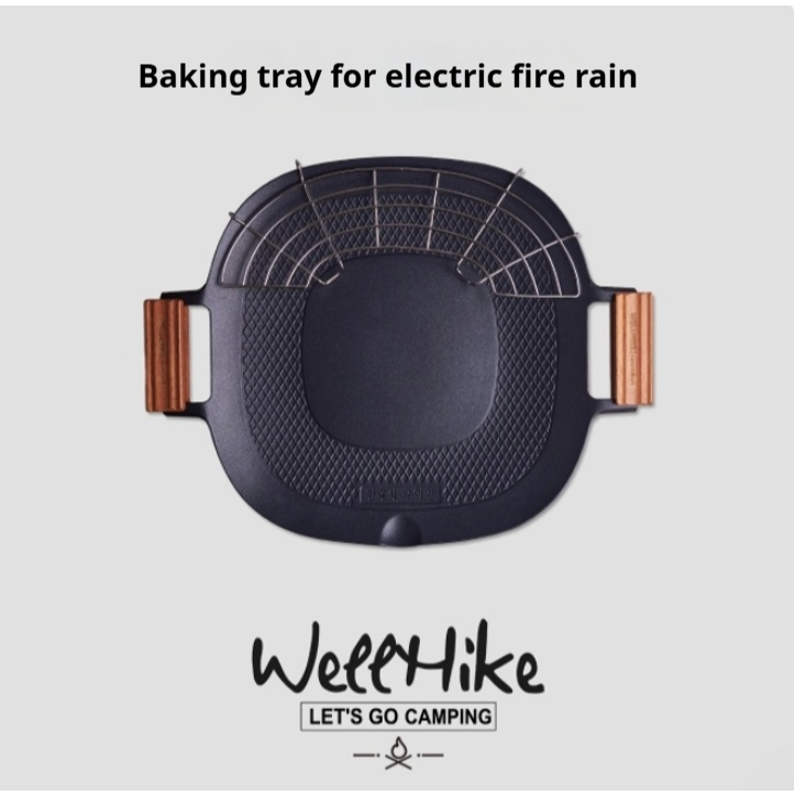 Wellhike ที่เข้มงวดเลือกถาดอบขนาดใหญ่บาร์บีคิวในครัวเรือนกลางแจ้ง Camping เตาแม่เหล็กไฟฟ้าส่งออกไปยังญี่ปุ่น South Korea Non-Stick กระทะ