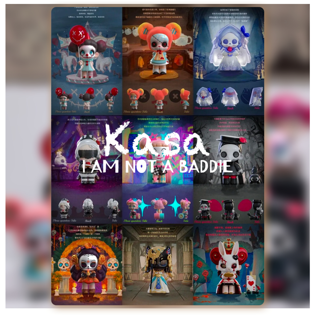 KASA 1.0 I Am Not A Baddie People Are Not Villain Series ขายแบบจุ่ม กล่องสุ่ม Blind Box เลือกตัวได้ Blind Box ArtToy Anime Trendy Play Christmas Gifts คริสต์มาส ปีใหม่ เด็กชาย ผู้หญิง ของเล่น วันเกิด เทศกาล ของขวัญ Kasa V1