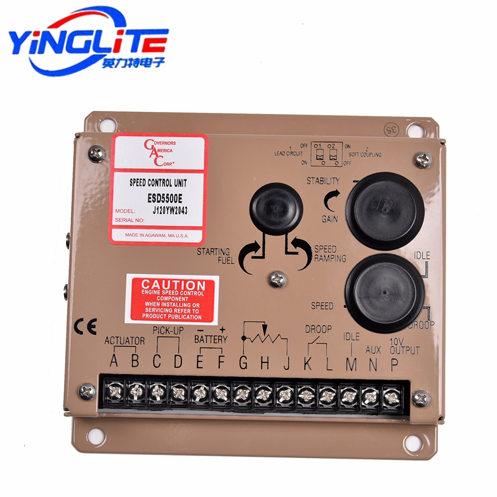 ตัวควบคุมความเร็วเครื่องกําเนิดไฟฟ้า GAC ESD5500E ดั้งเดิม 5500E แผงควบคุมเครื่องกําเนิดไฟฟ้า