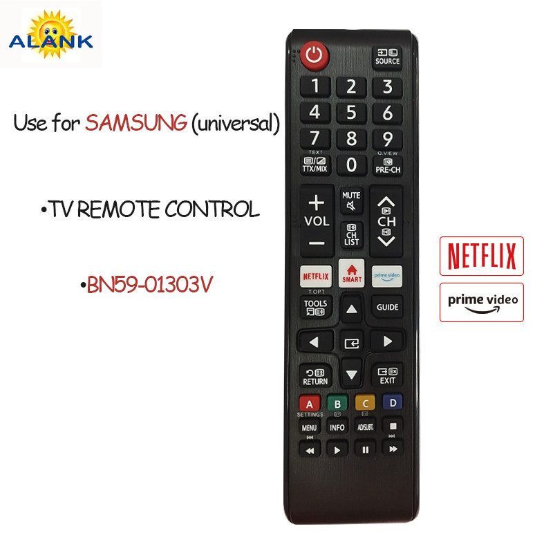 รีโมทคอนโทรลสากล SAMSUNG LCD Smart TV เข้ากันได้กับทุกรุ่น (ไม่จําเป็นต้องการตั้งค่าการใช้งานโดยตรง)