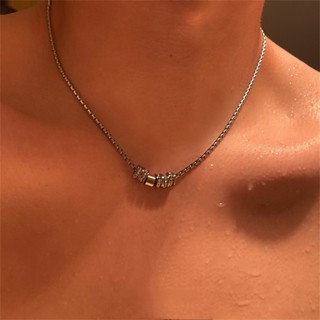 แฟชั่นคุณภาพสูงไทเทเนียมเหล็กวงกลมแหวนจี้สร้อยคอ เค้นคอ โซ่ …