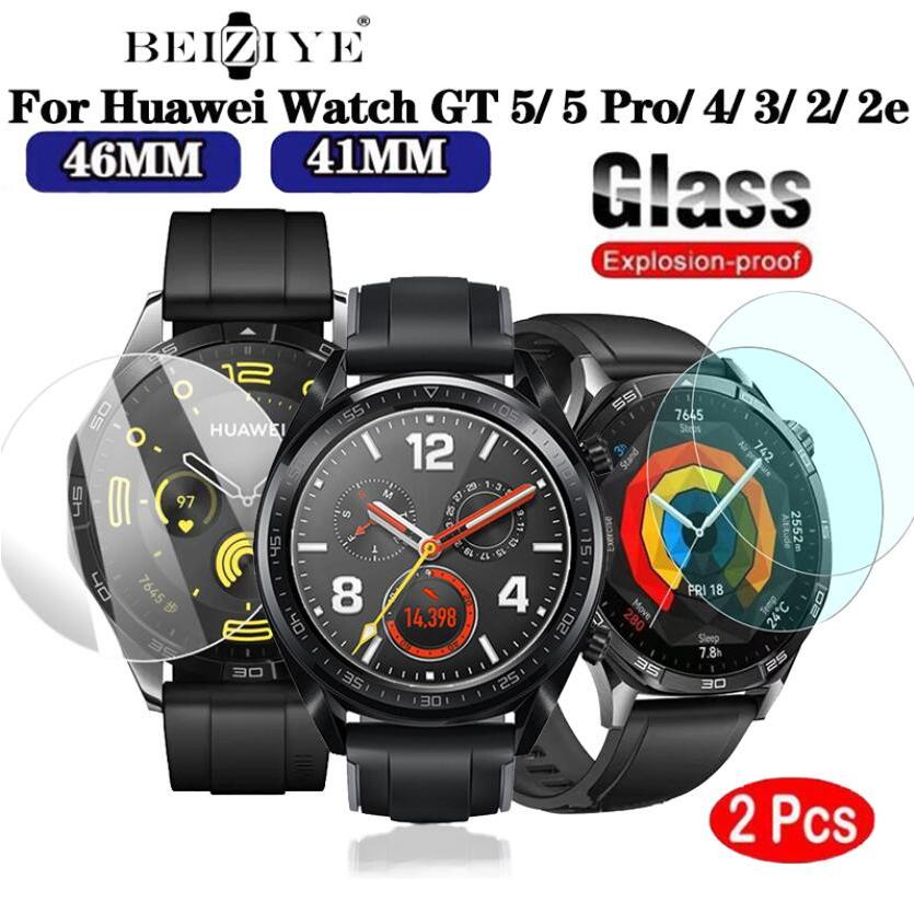 ฟิล์มกระจกนิรภัยกันรอยหน้าจอ กันแตก สําหรับ Huawei Watch GT 5 4 3 GT2 Pro Huawei GT GT3 GT5 Pro SE GT3 Pro 2 ชิ้น