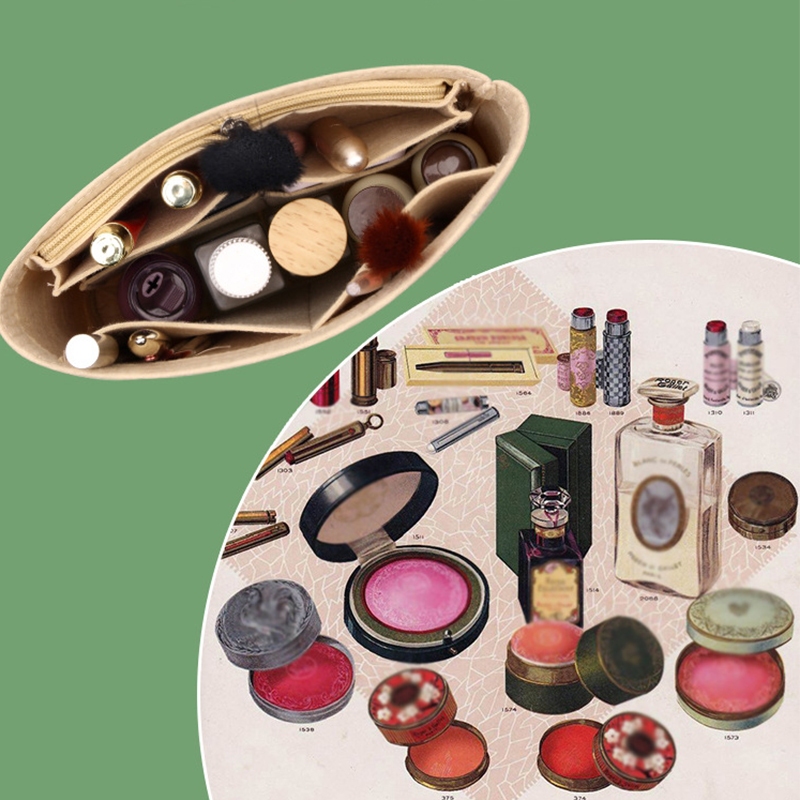 เหมาะสําหรับ IsseyMiyake กระเป๋า Felt ใส่กระเป๋ากระเป๋าแต่งหน้ากระเป๋าถือ Organizer Travel กระเป๋าด้านในแบบพกพากระเป๋าเครื่องสําอาง - รูปที่ 5