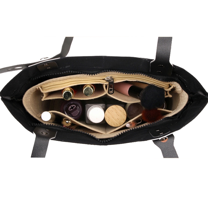 เหมาะสําหรับ IsseyMiyake กระเป๋า Felt ใส่กระเป๋ากระเป๋าแต่งหน้ากระเป๋าถือ Organizer Travel กระเป๋าด้านในแบบพกพากระเป๋าเครื่องสําอาง - รูปที่ 7