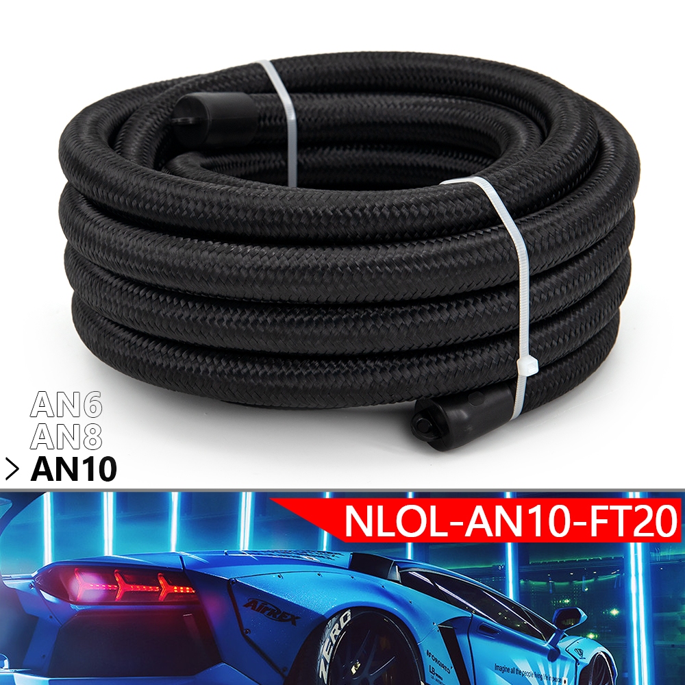10ft(3 เมตร) 20FT(6 เมตร) AN6 AN8 AN10 Braide การใช้น้ํามันท่อสายไนลอนถักสแตนเลส ราคา ถูกที่สุด ดีลบีเคเค แกลเลอรีภาพที่ 9