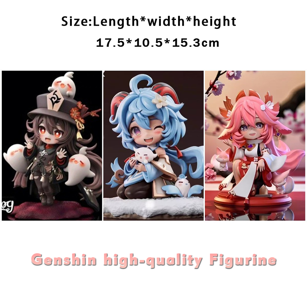 Genshin Impact คุณภาพสูงรูปปั้นหุ่น Hutao Ganyu Yae Miko ตุ๊กตา SLIR