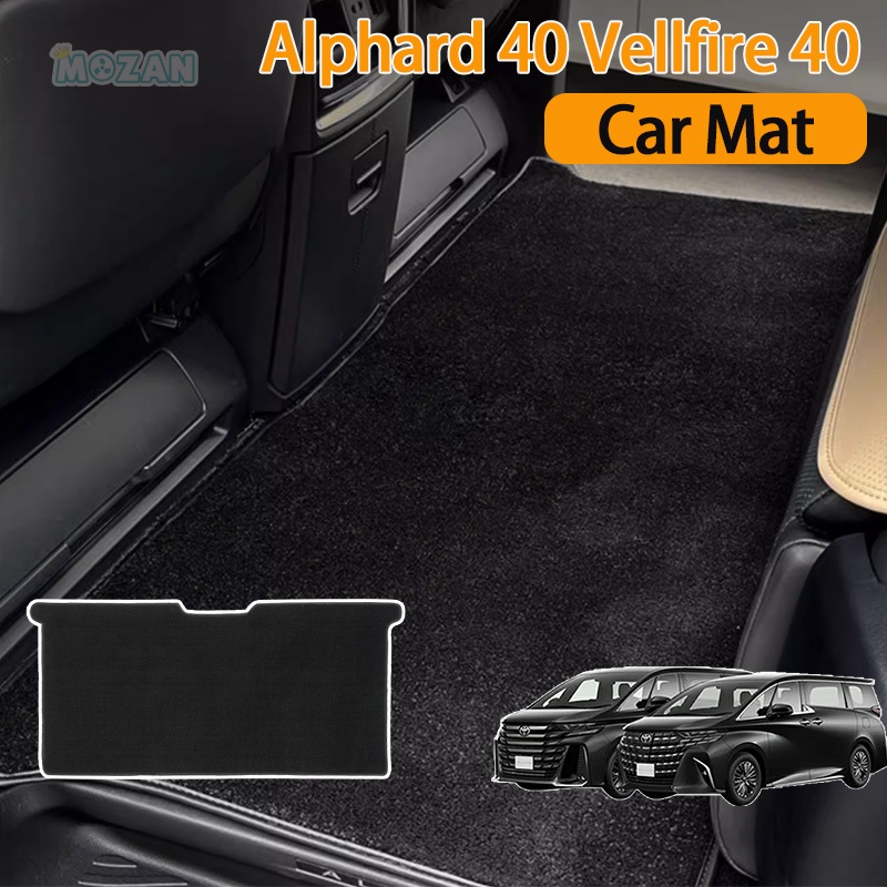 พรมปูพื้นรถยนต์ Alphard 40 Vellfire 40 (2023.6–2027) AGH40 ANH40 พรมแถวที่ 2