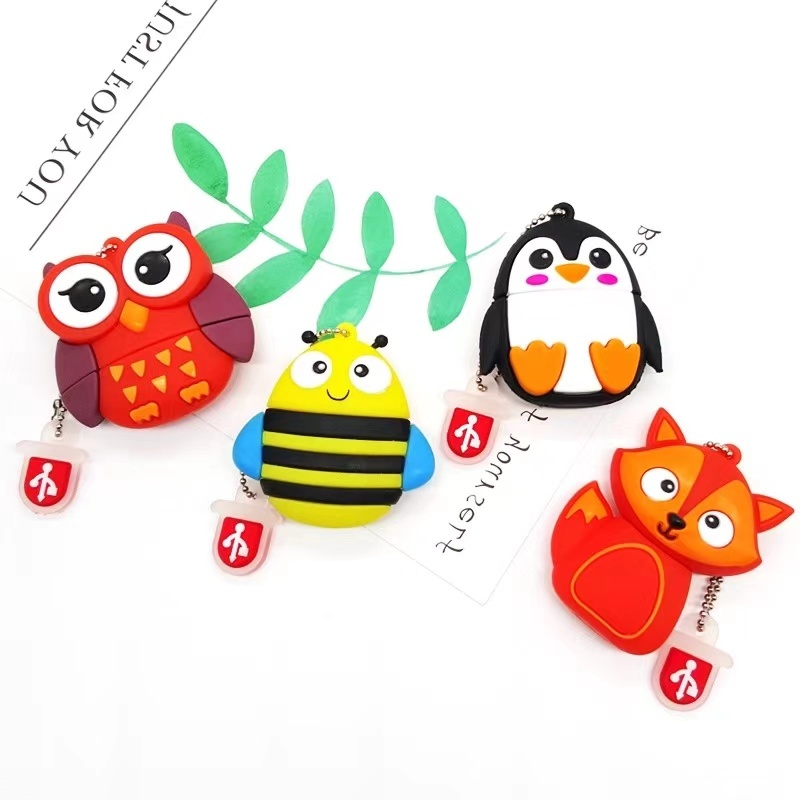 Large Capacity Cartoon Animal Flash Drive 1GB 2GB 4GB 8GB 16GB 32GB 64GB 128GB 1TB High Speed 2.0 Memory Stick