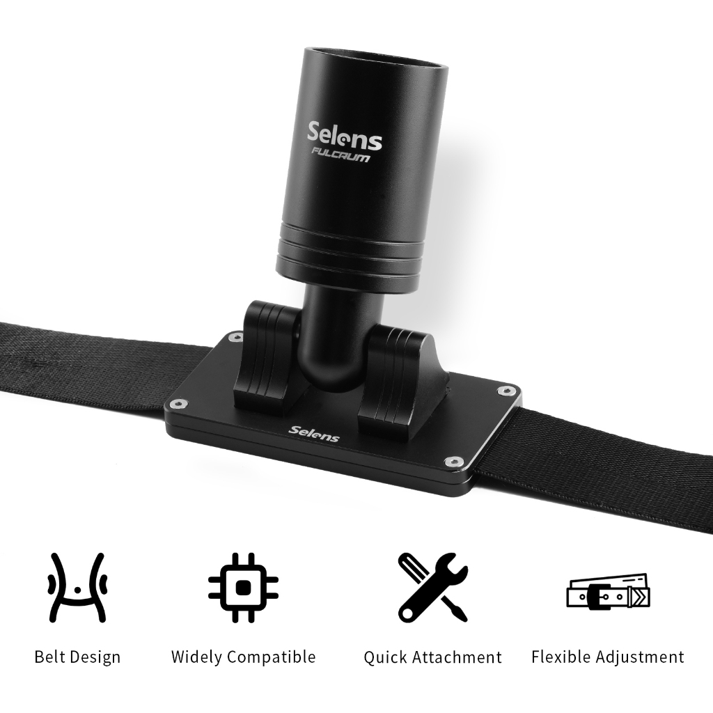 Selens กล้อง Gimbal เข็มขัด Gimbal Stabilizer น้ําหนักสนับสนุนสะโพกเข็มขัดเอวสําหรับยืนยาว Filming